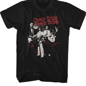 NWT Cheap Trick Black Band T-Shirt European Tour Unisex Graphic Tee XS/S/L/XL